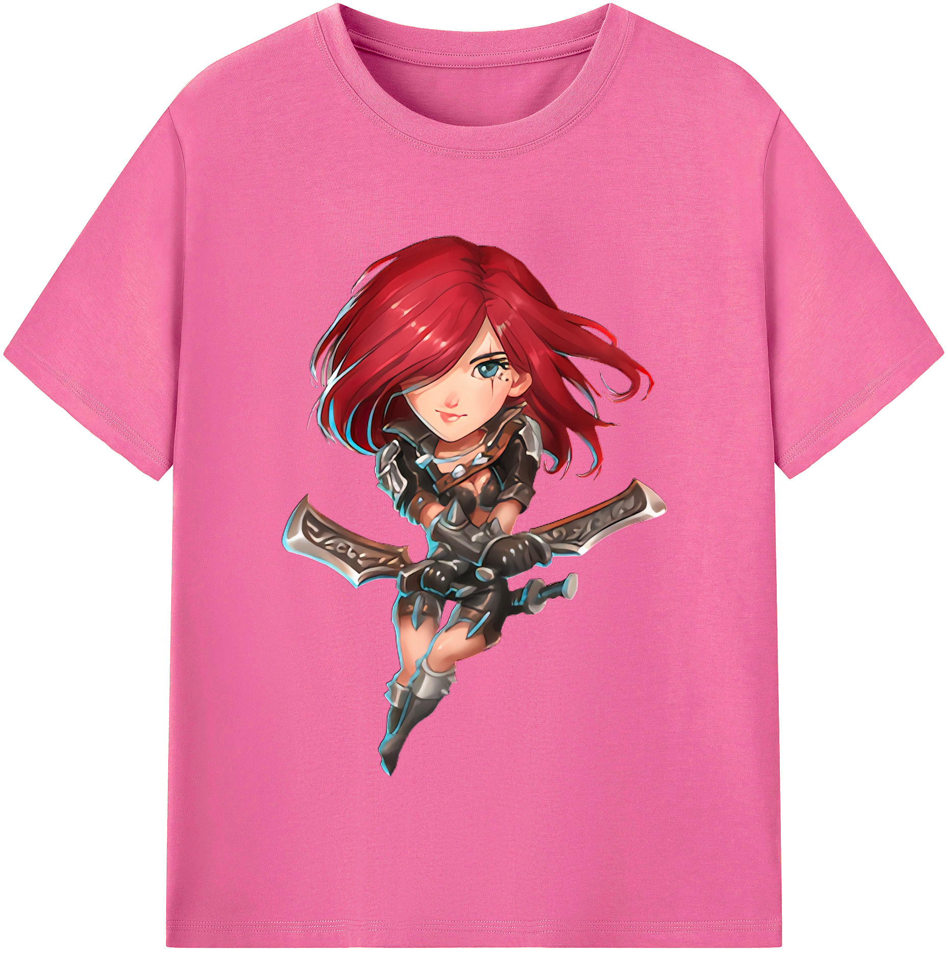 （画像用） リーグ・オブ・レジェンド League of Legends LOL レディースカジュアルプリントTシャツ（綿100％）